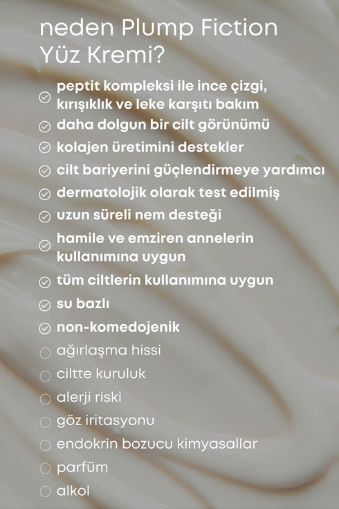 PLUMP FICTION PEPTİTLİ YÜZ KREMİ Birdiejay